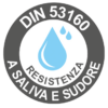DIN 53160 — resistenza a saliva e sudore